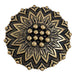 Brass Geometric Flower Concho Tack - Conchos & Hardware MISC
