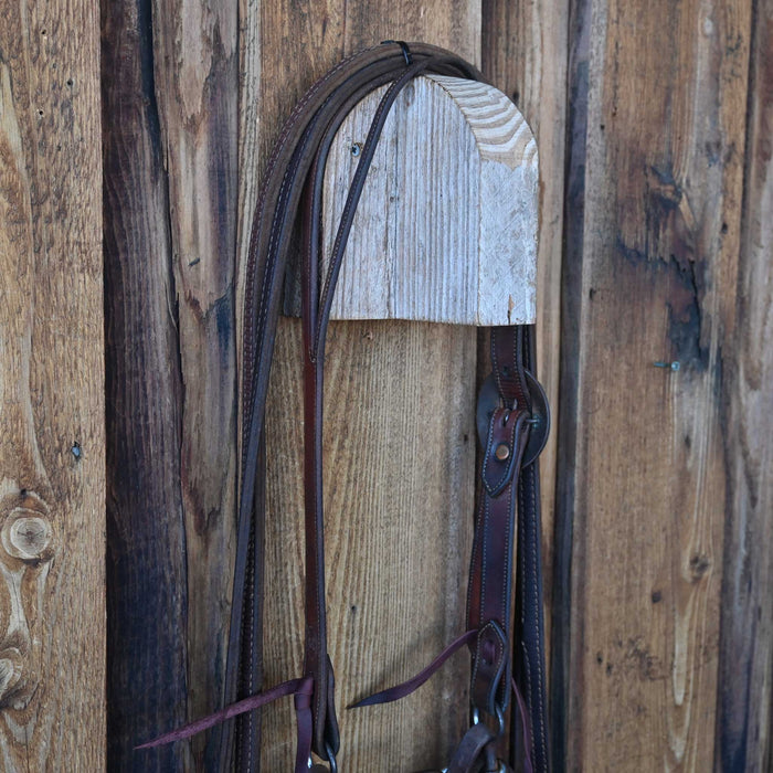 Pat Vaughn Square Port Bridle Rig w/Split Ear Headstall