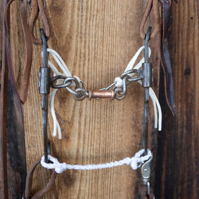 Copper 3pc Chain Bridle Rig w/Split Ear Headstall