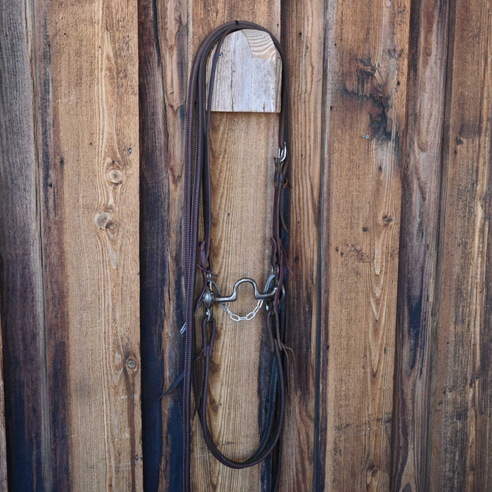Pat Vaughn Solid Port Bridle Rig w/Split Ear Headstall
