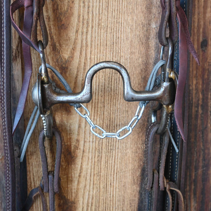 Pat Vaughn Solid Port Bridle Rig w/Split Ear Headstall