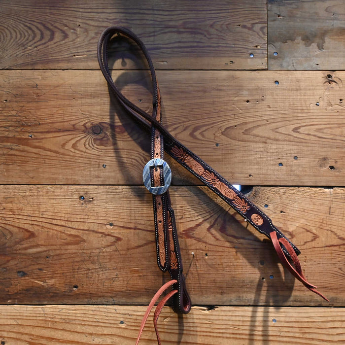 Ross Bullinger Two Tone Split Ear Headstall w/Wyatt Wells Buckle
