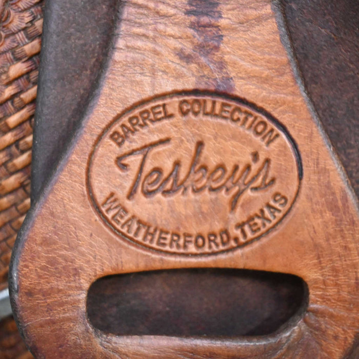 13" USED TESKEY'S BARREL SADDLE
