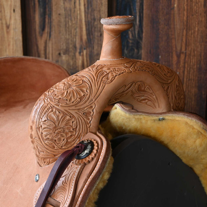 15.5"  JEFF SMITH BUSTER WELCH RANCH CUTTER SADDLE