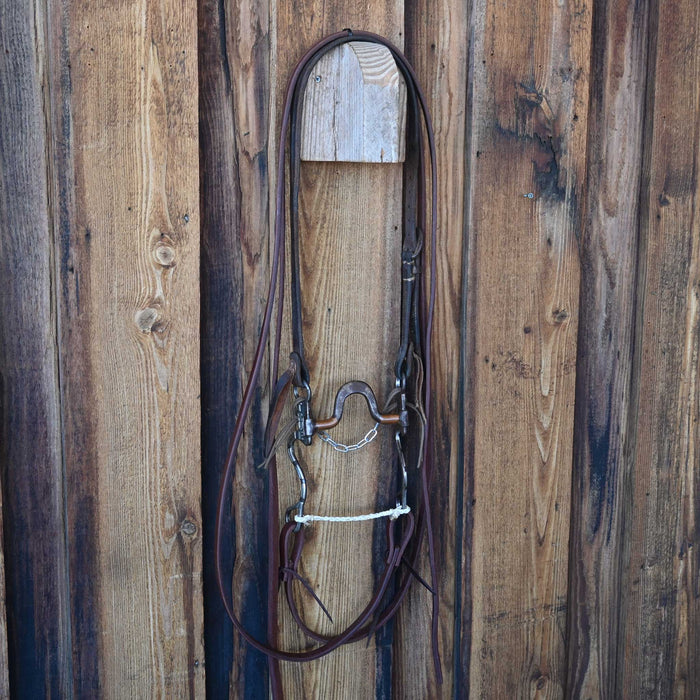 Jackson Vaughn Solid Port Bridle Rig w/Split Ear Headstall