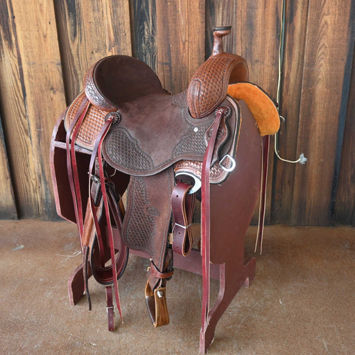 14.5" TESKEY'S PRO CUTTER RANCH CUTTER SADDLE Saddles - New Teskey's Saddlery