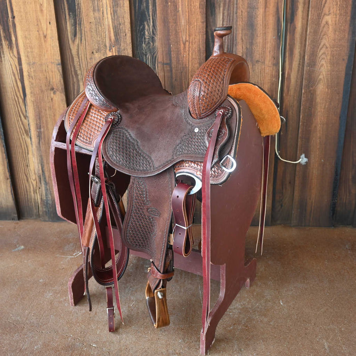 14.5" TESKEY'S PRO CUTTER RANCH CUTTER SADDLE Saddles - New Teskey's Saddlery