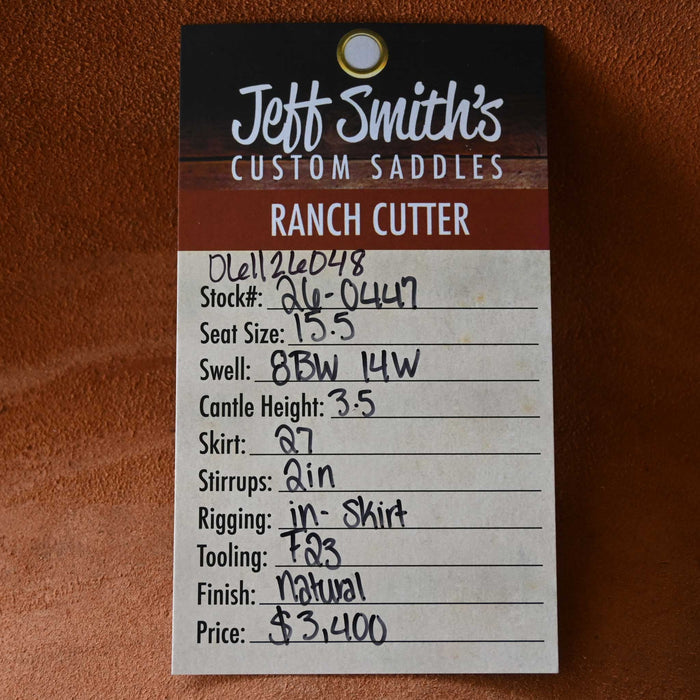 15.5" JEFF SMITH BUSTER WELCH RANCH CUTTER SADDLE