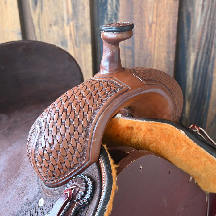 14.5" TESKEY'S PRO CUTTER RANCH CUTTER SADDLE Saddles - New Teskey's Saddlery