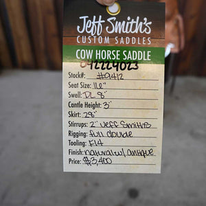 16" JEFF SMITH COW HORSE SADDLE Saddles Jeff Smith   