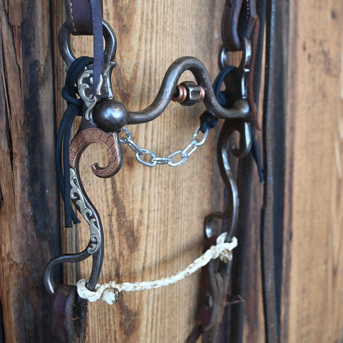 Farkas Solid Port Bridle Rig w/Split Ear Headstall