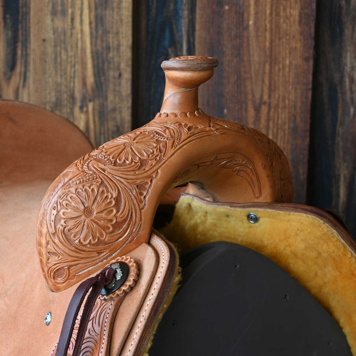 15.5" JEFF SMITH BUSTER WELCH RANCH CUTTER SADDLE