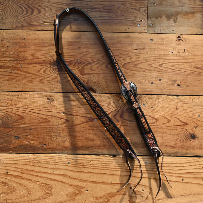 David Haslerig Single Ear Headstall w/Tittor Buckle