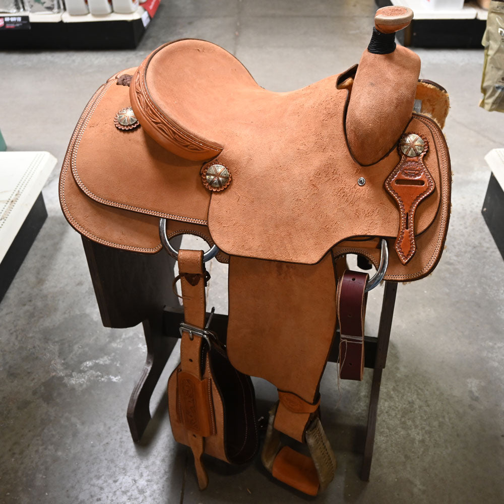 14.5" TESKEY'S CALF ROPING SADDLE Saddles TESKEY'S SADDLERY LLC   