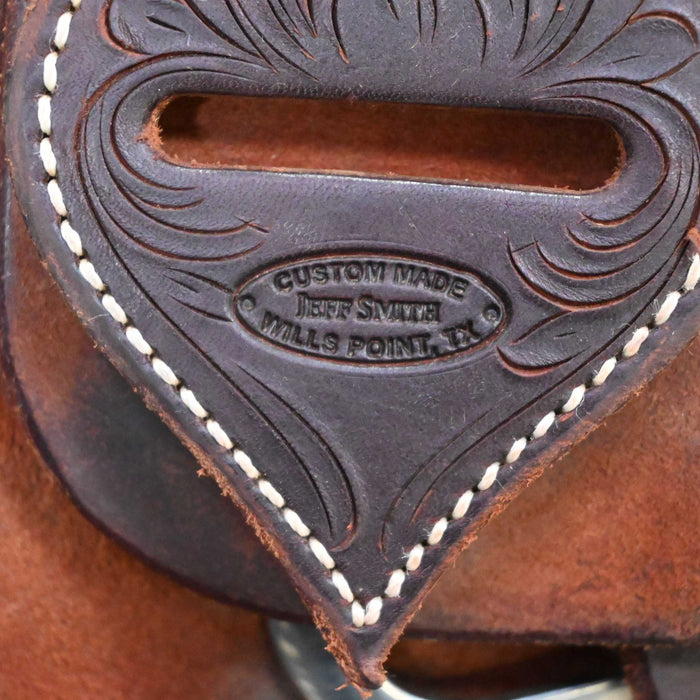 15.5" USED JEFF SMITH RANCH CUTTER SADDLE
