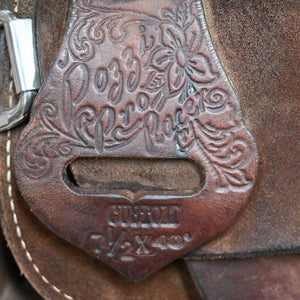 13.5" USED DOUBLE J POZZI PRO BARREL SADDLE