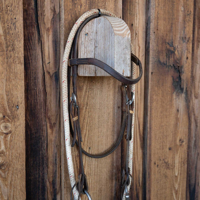JD Morrow D-Ring Twisted Wire Snaffle Bridle Rig w/Browband Headstall