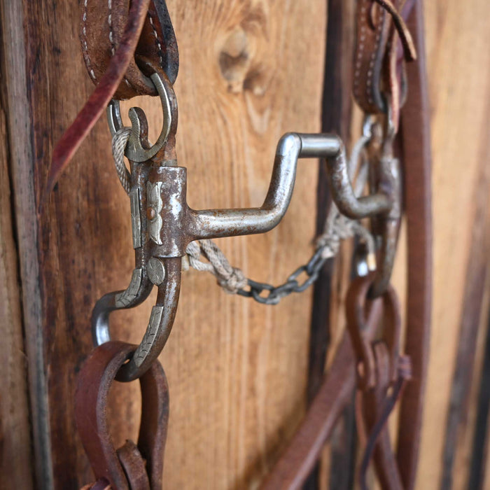 Cowpuncher Hinge Port Bridle Rig w/Split Ear Headstall