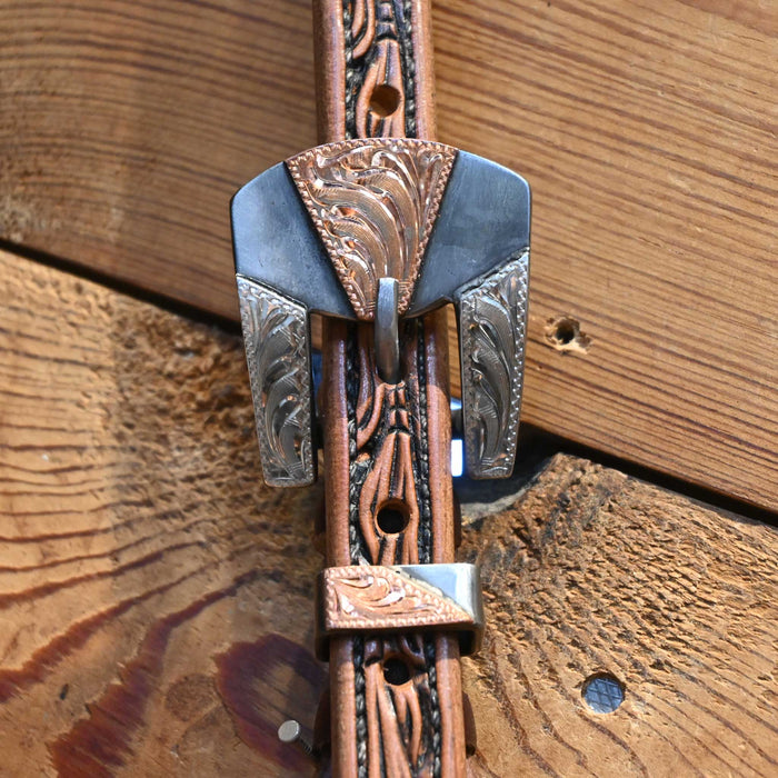 David Haslerig Split Ear Headstall w/Tittor Buckle