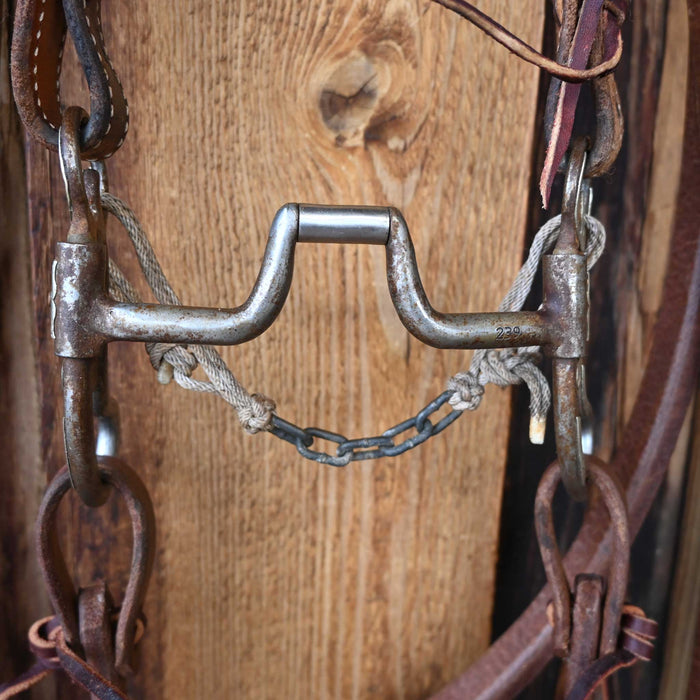 Cowpuncher Hinge Port Bridle Rig w/Split Ear Headstall