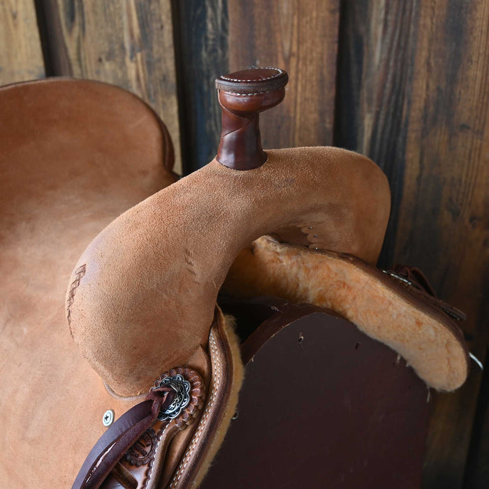 17" TESKEY'S RANCH CUTTER SADDLE Saddles - New Teskey's Saddlery