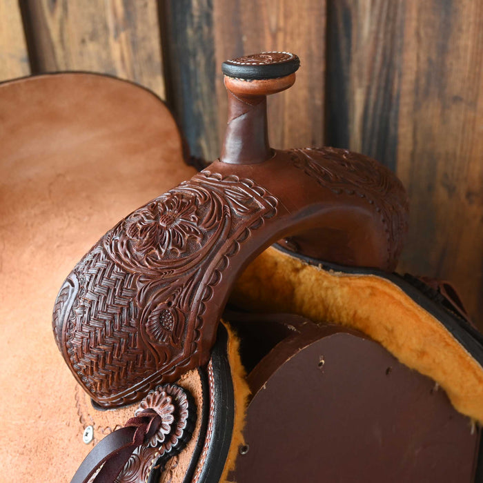 16.5" TESKEY'S PRO CUTTER RANCH CUTTER SADDLE Saddles - New Teskey's Saddlery