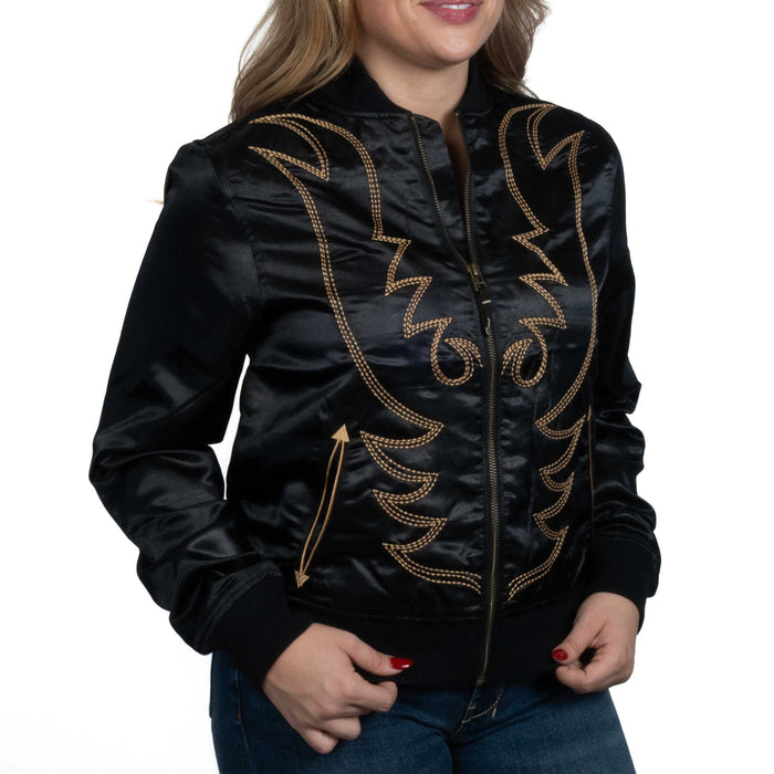 Cruel Denim Women's Western Stitch Bomber Jacket