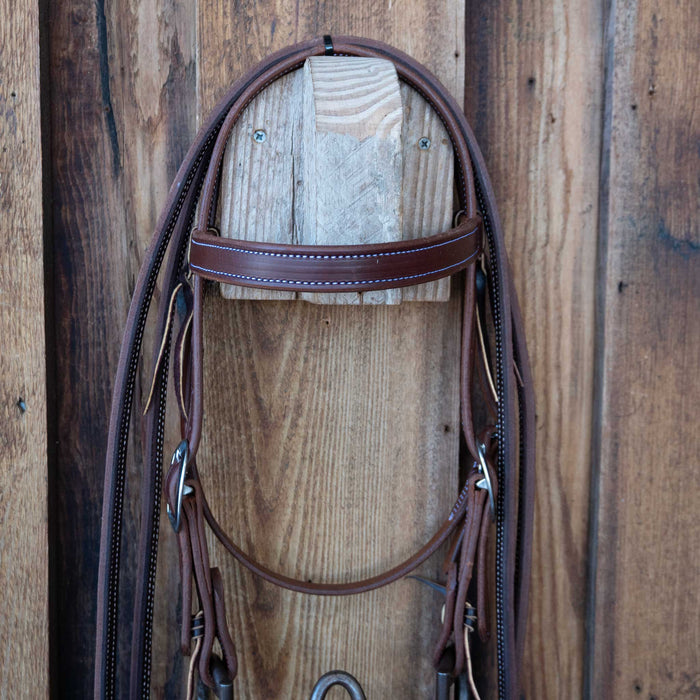 "DH" D-Ring Solid Port Bridle Rig w/All New Leather Tack - Rigs misc