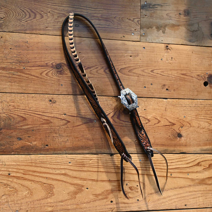 David Haslerig Split Ear Headstall w/Kerry Kelley Buckle