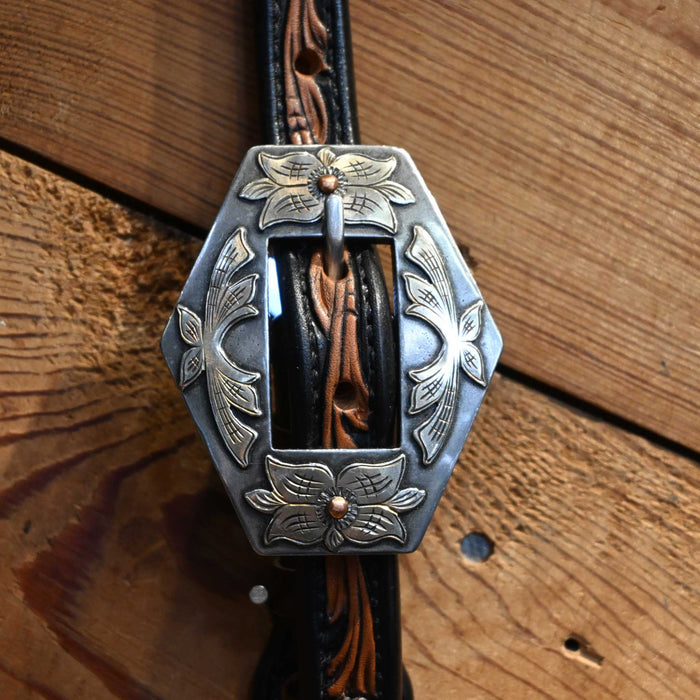 David Haslerig Split Ear Headstall w/Kerry Kelley Buckle