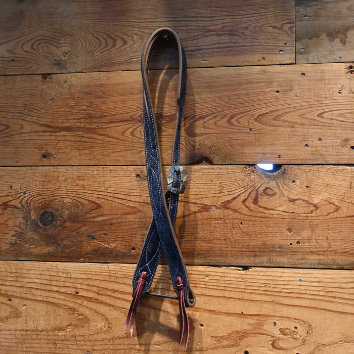 Navy Blue 3/4" Split Ear Headstall 523