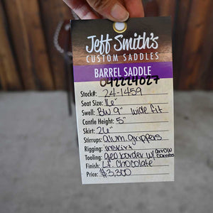 16" JEFF SMITH BARREL SADDLE Saddles Jeff Smith   