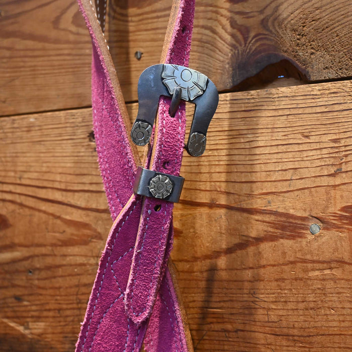 Pink 3/4" Split Ear Headstall 524