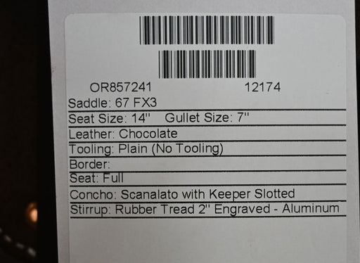 14" MARTIN FX3 BARREL SADDLE Saddles - New Martin Saddlery