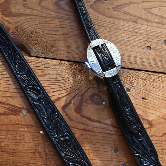 David Haslerig Single Ear Headstall w/Marion Buckle