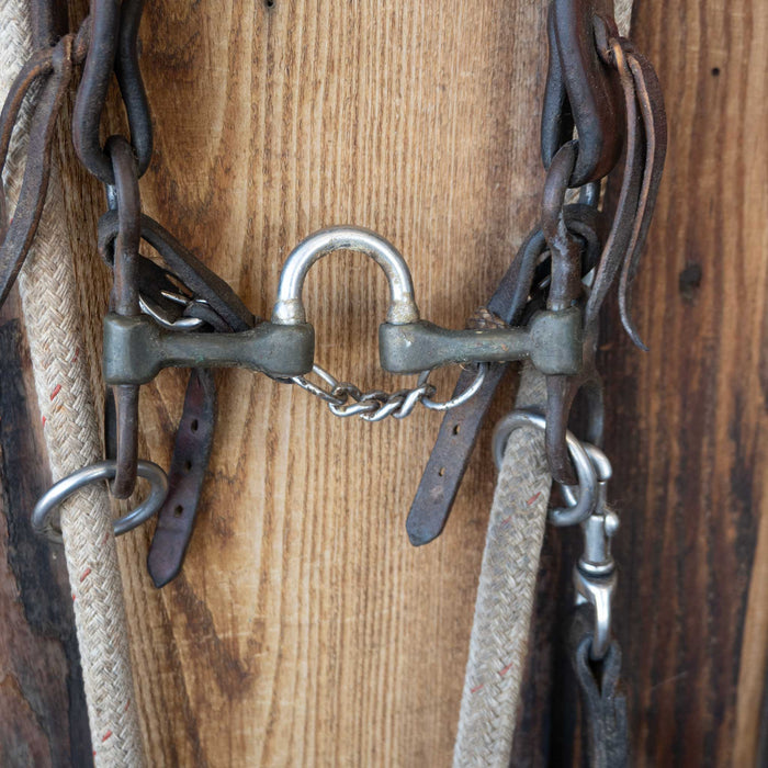 Cow Horse Supply Correction Bridle Rig w/Single Ear Headstall