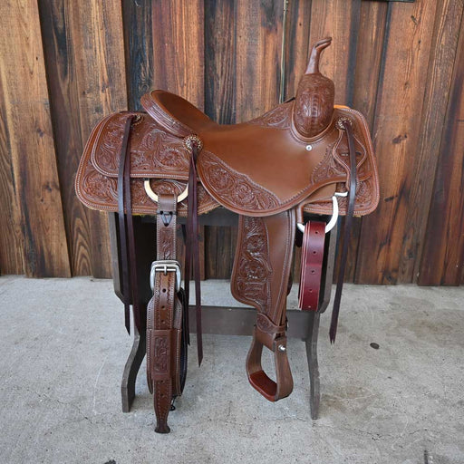 15.5" JEFF SMITH BEAU GALYEAN CUTTING SADDLE Saddles - New Jeff Smith