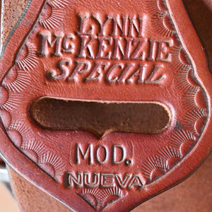 14.5" USED DOUBLE J LYNN MCKENZIE SPECIAL BARREL SADDLE