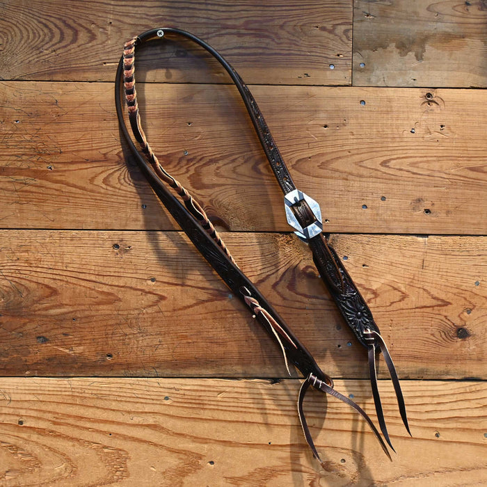David Haslerig Split Ear Headstall w/Case Edmonds Buckle