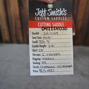 15.5 JEFF SMITH CUTTING SADDLE Saddles Jeff Smith   