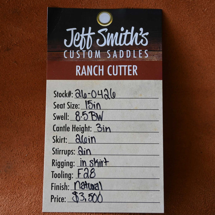 15" JEFF SMITH BUSTER WELCH RANCH CUTTER SADDLE