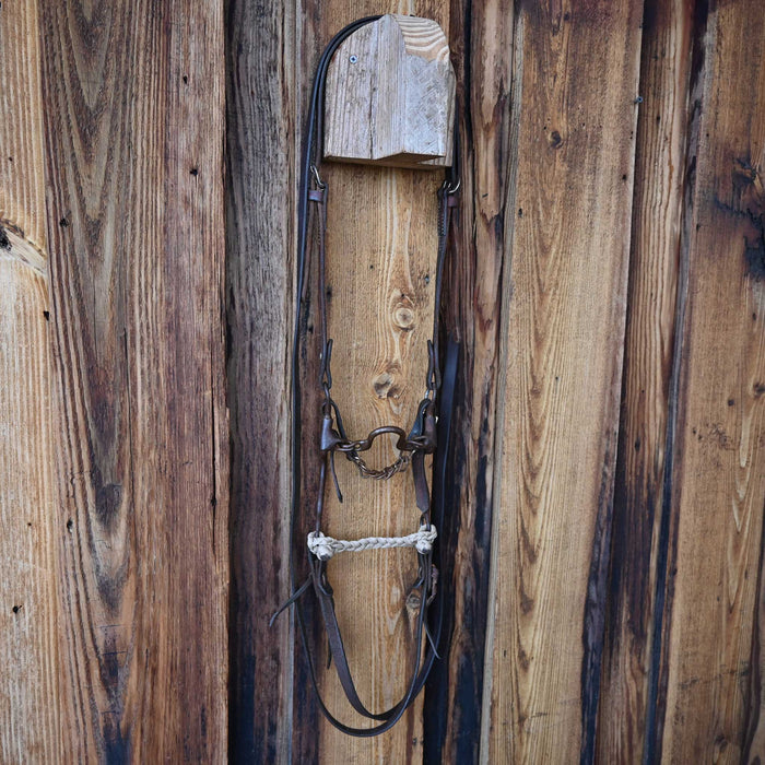 Ported Chain Bridle Rig w/Split Ear Headstall