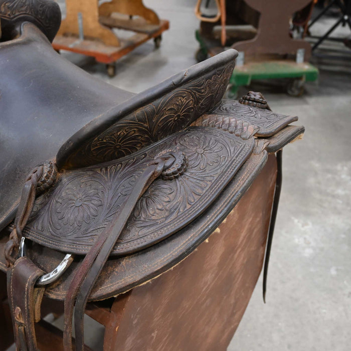 16" USED COWPUNCHER RANCH  SADDLE