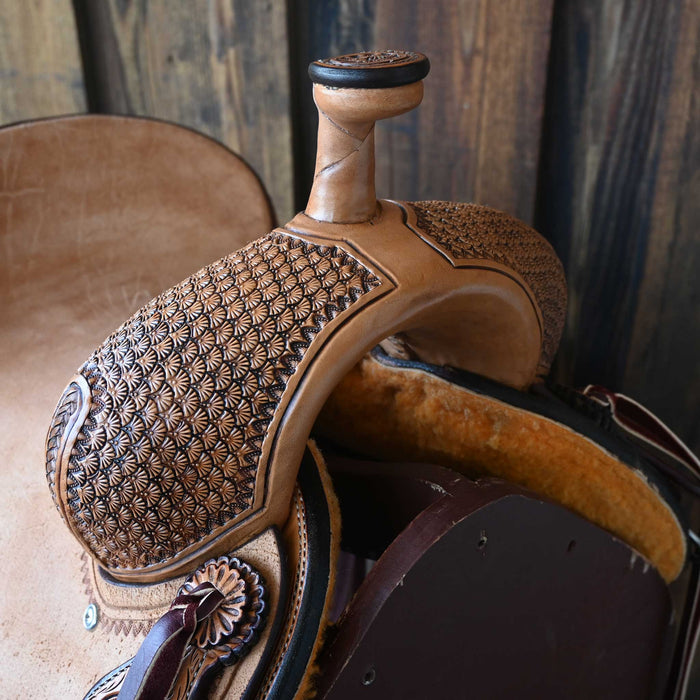 14" TESKEY'S PRO CUTTER RANCH CUTTER SADDLE Saddles - New Teskey's Saddlery