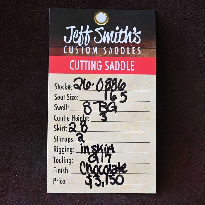 16.5" JEFF SMITH BEAU GALYEAN CUTTING SADDLE