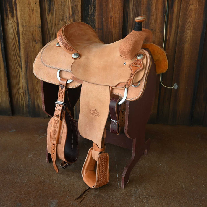 15.5" TESKEY'S TEAM ROPING SADDLE Saddles - New Teskey's Saddlery