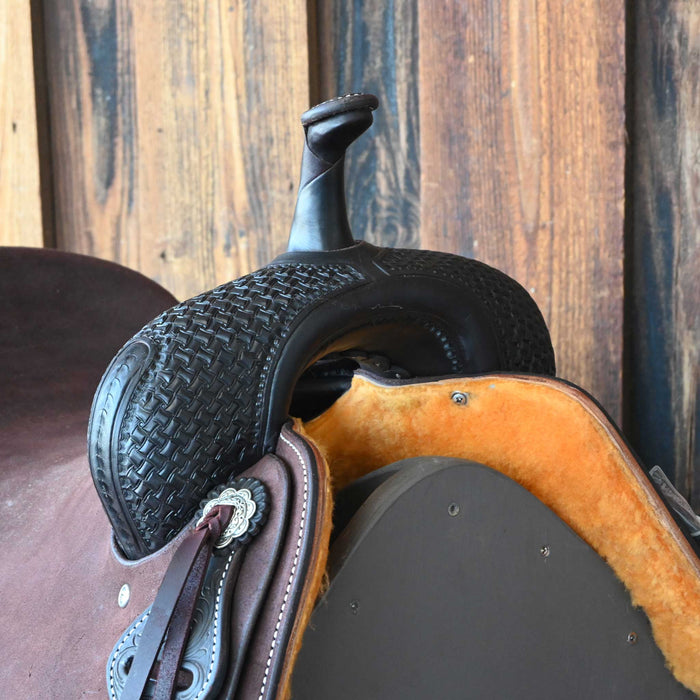 16.5" JEFF SMITH BEAU GALYEAN CUTTING SADDLE