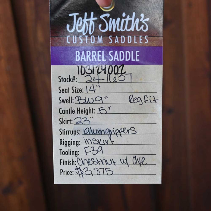 14" JEFF SMITH BARREL SADDLE Saddles - New Jeff Smith