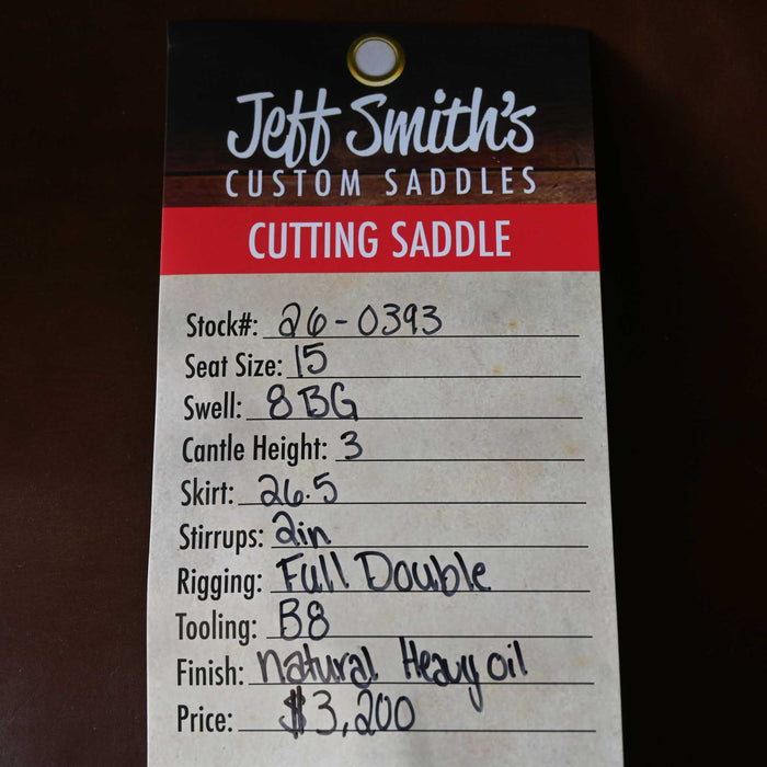 15" JEFF SMITH BEAU GALYEAN CUTTING SADDLE