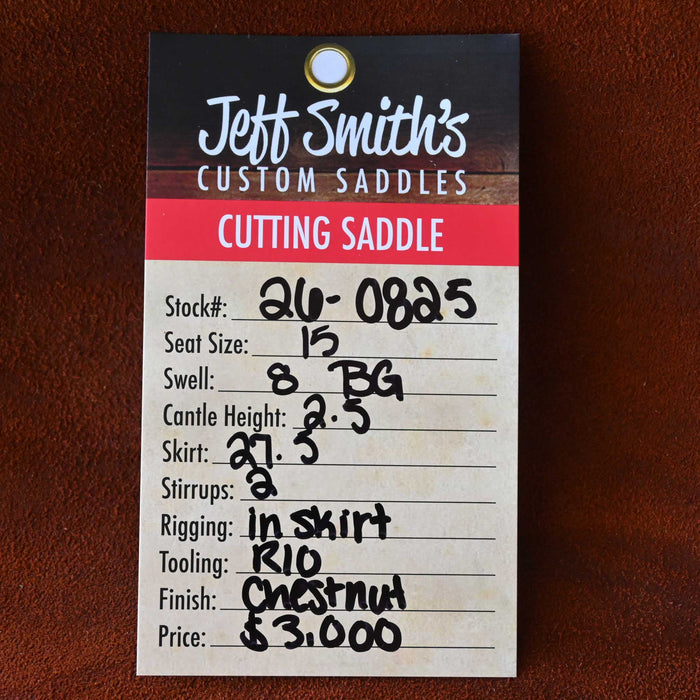 15" JEFF SMITH BEAU GALYEAN CUTTING SADDLE